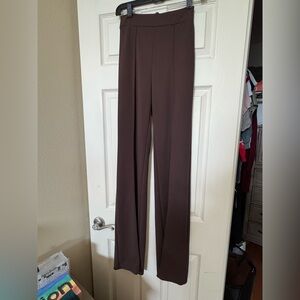 Fashion Nova high waist Brown pleated Pants